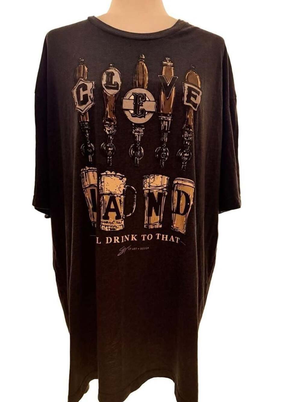 GV Art + Design Cleveland Beer T-Shirt Size 3XL